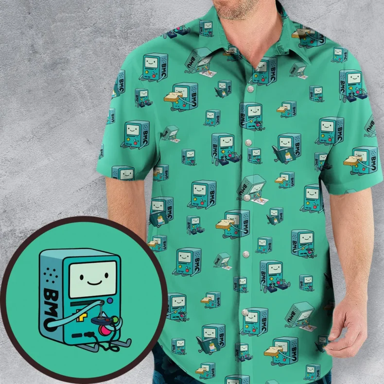 BMO World Adventure Time Hawaiian Shirt