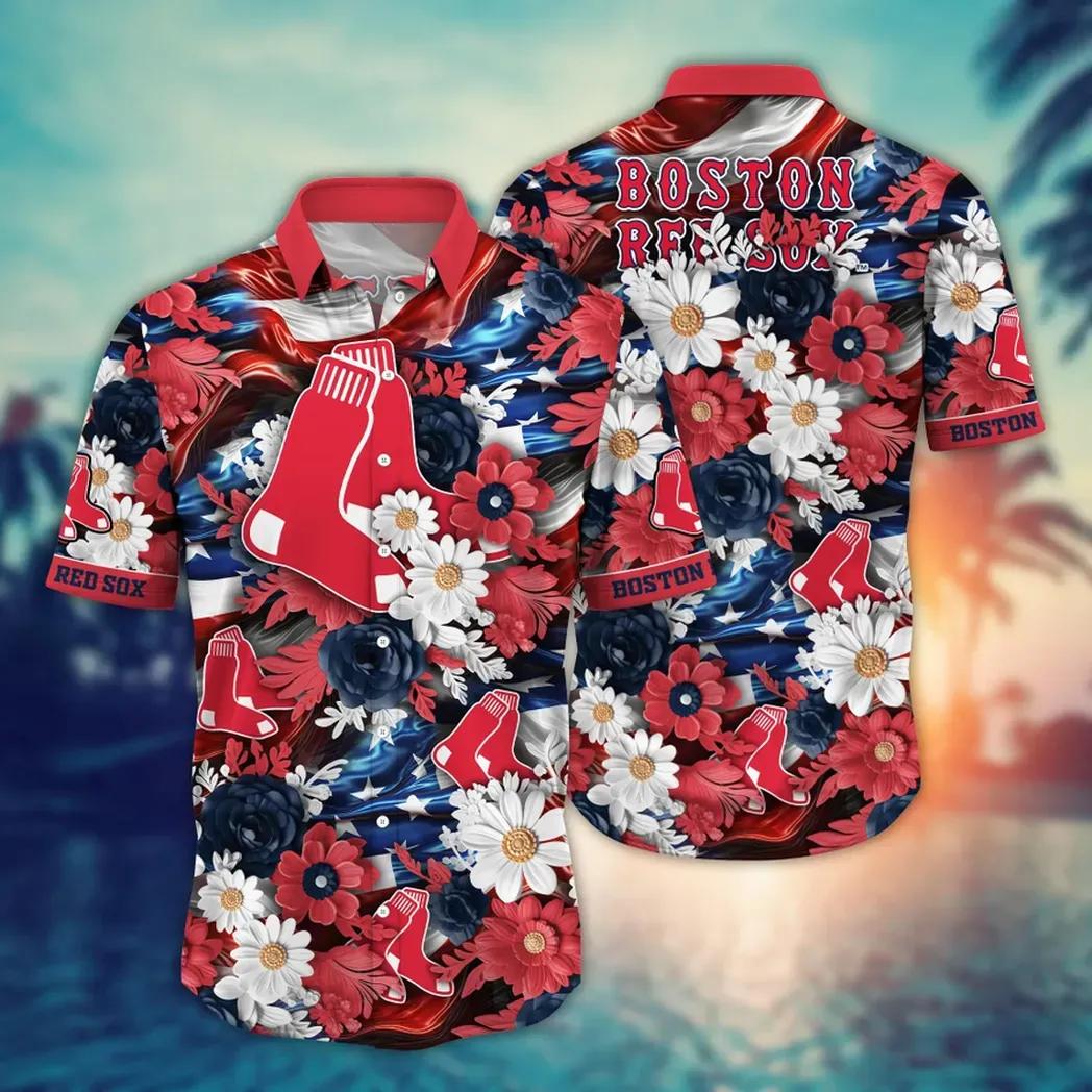 Boston Red Sox MLB Aloha Hawaiian Shirt 2, MLB Hawaiian Shirt