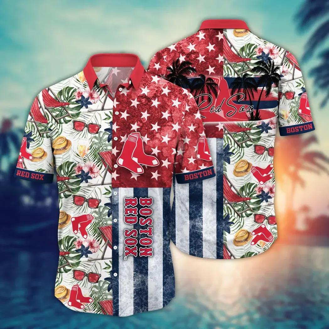 Boston Red Sox MLB Flower Aloha Hawaiian Shirt 11, MLB Hawaiian Shirt