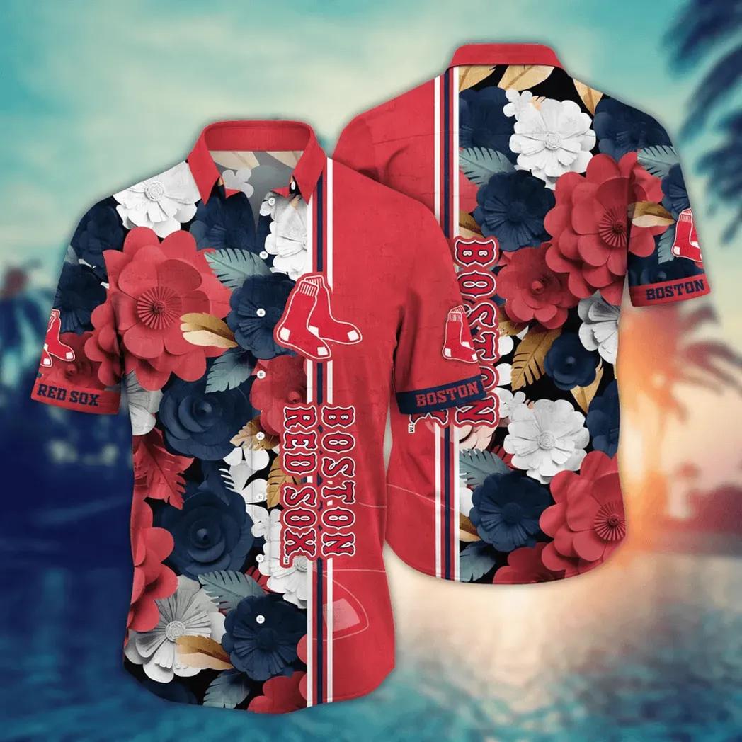 Boston Red Sox MLB Flower Aloha Hawaiian Shirt 15, MLB Hawaiian Shirt