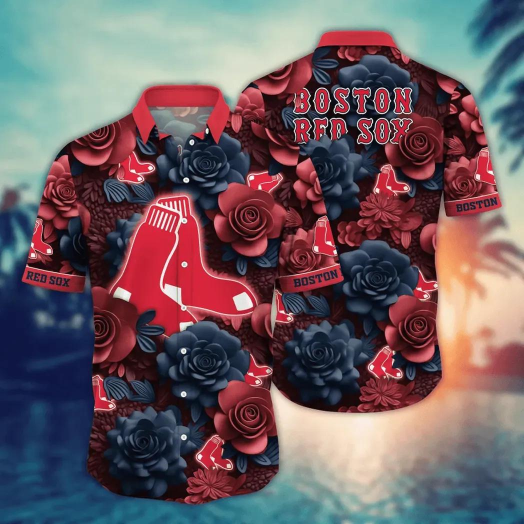Boston Red Sox MLB Flower Aloha Hawaiian Shirt 16, MLB Hawaiian Shirt