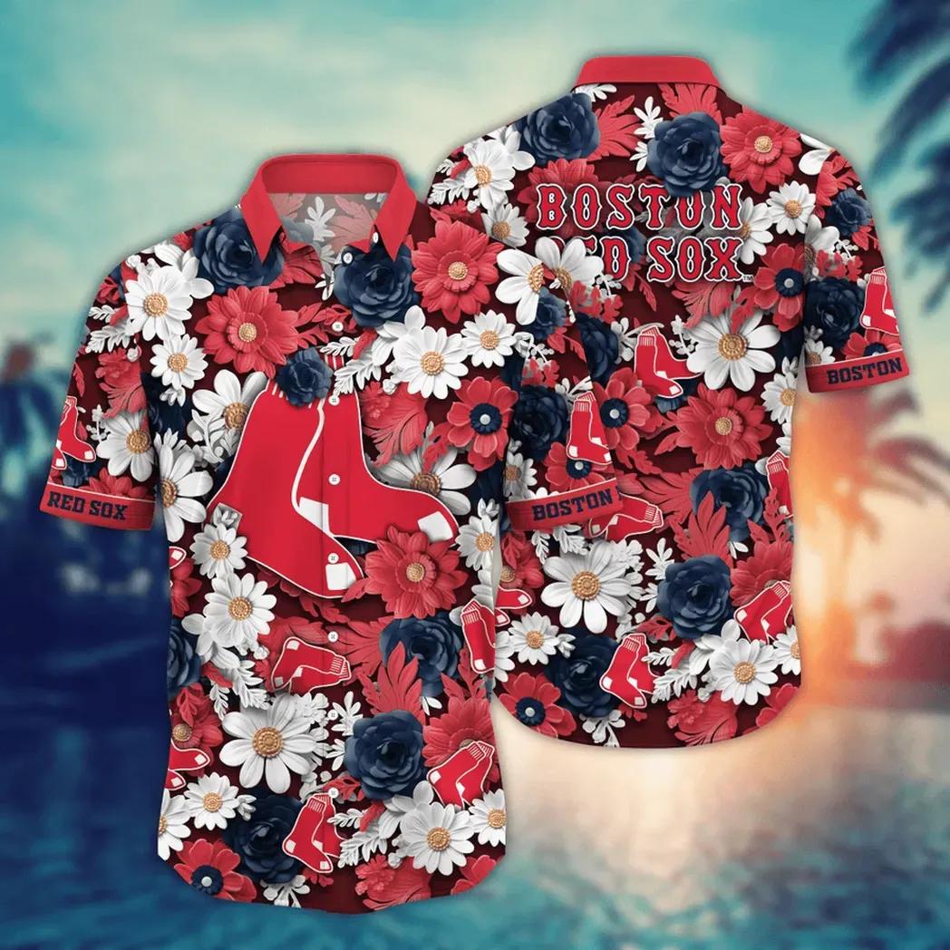 Boston Red Sox MLB Flower Aloha Hawaiian Shirt 17, MLB Hawaiian Shirt