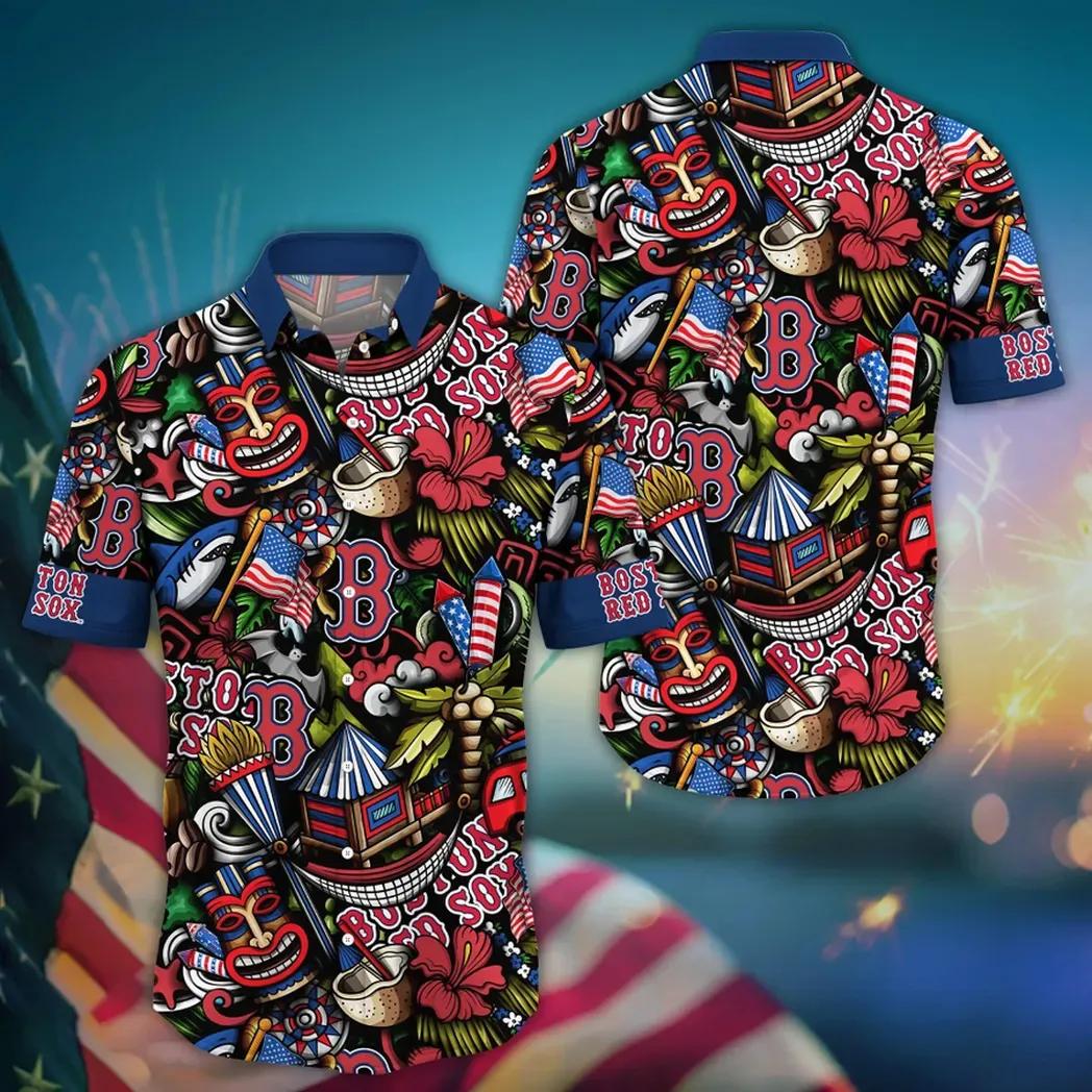 Boston Red Sox MLB Flower Aloha Hawaiian Shirt 19, MLB Hawaiian Shirt