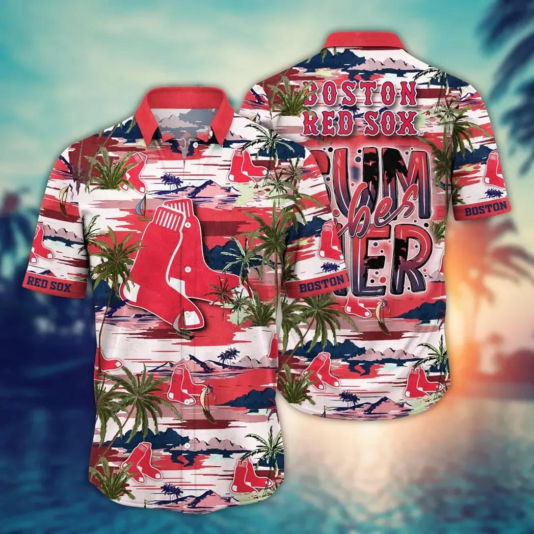 Boston Red Sox MLB Flower Aloha Hawaiian Shirt 8, MLB Hawaiian Shirt