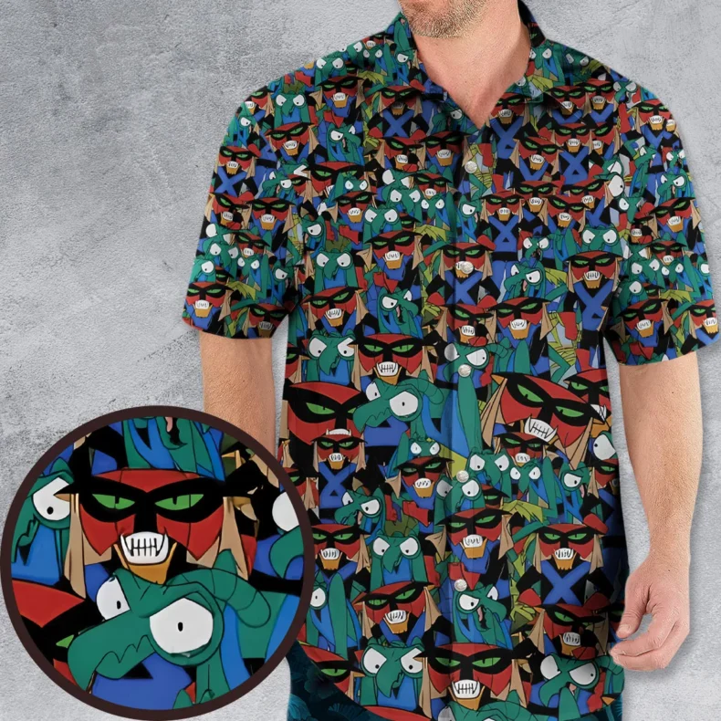 Brak and Zorak Space Ghost Coast to Coast Hawaiian Shirt