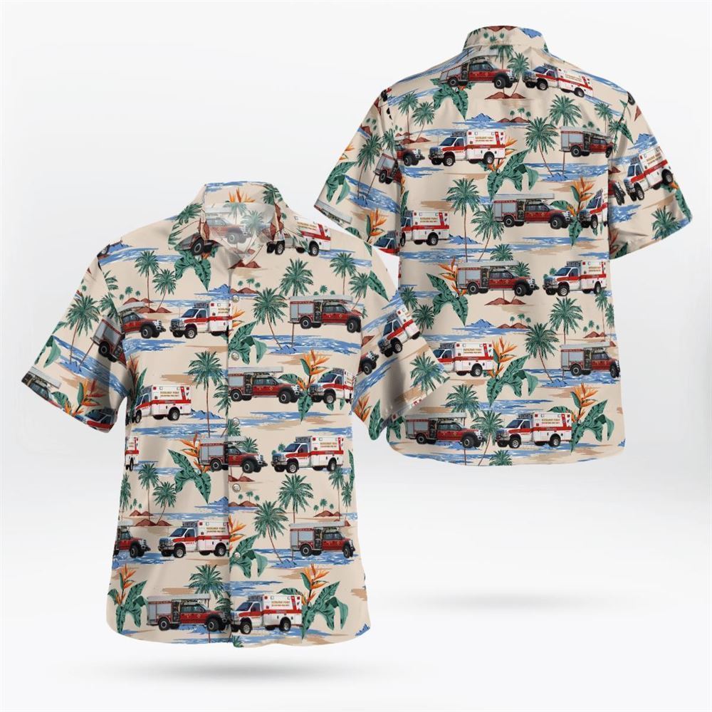 Breezy Point New York Rockaway Point Volunteer Fire Department Hawaiian Shirt - Gifts For Firefighters In New York