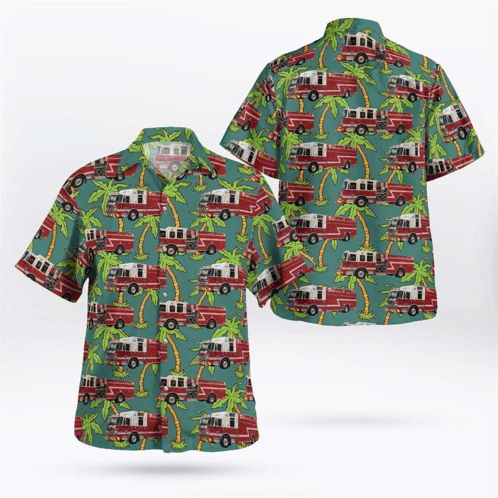 Brighton Fire Department Brighton New York Hawaiian Shirt - Gifts For Firefighters In New York