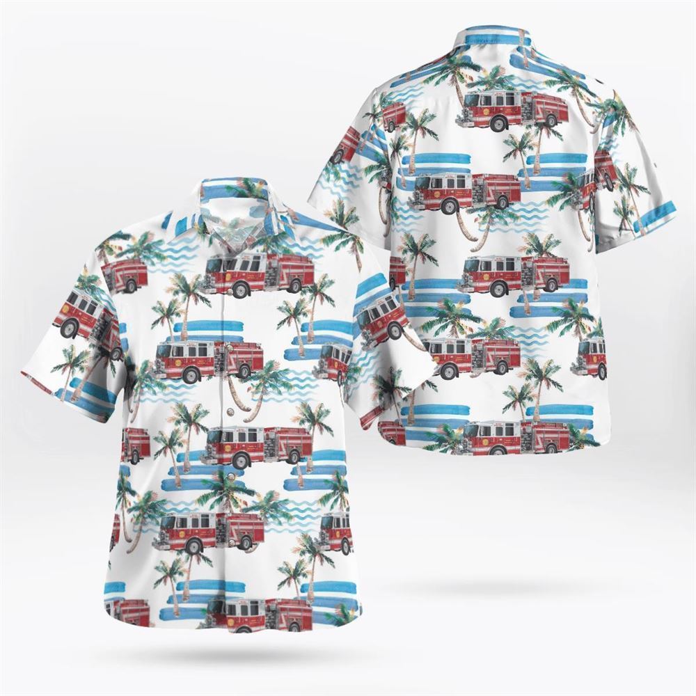 Brockport New York Brockport Fire District Hawaiian Shirt - Gifts For Firefighters In New York