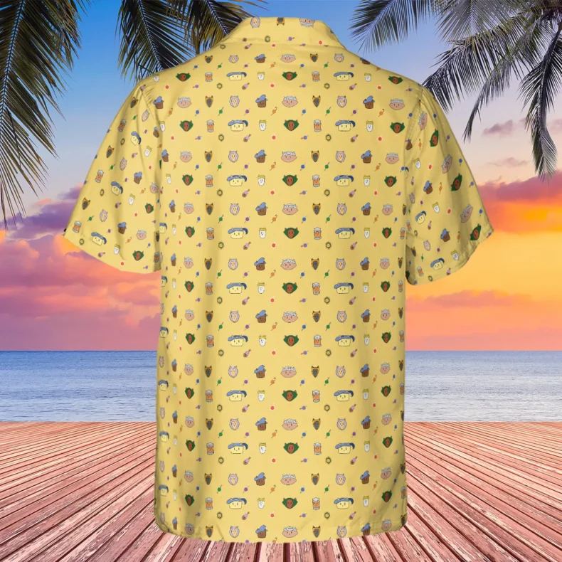 Cat DND Classes Pattern Hawaiian Shirt