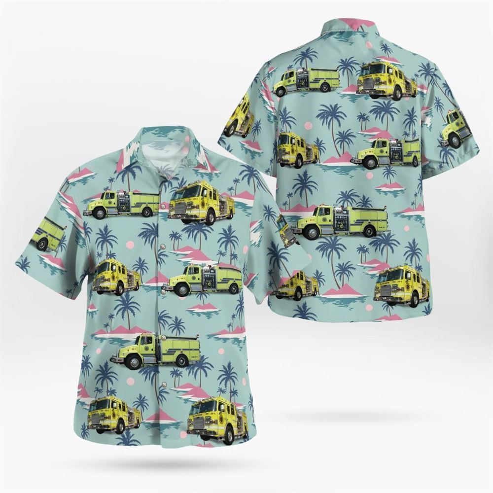 Centerton Fire Company St. 23 Pittsgrove Township New Jersey Hawaiian Shirt - Gifts For Firefighters In New Jersey