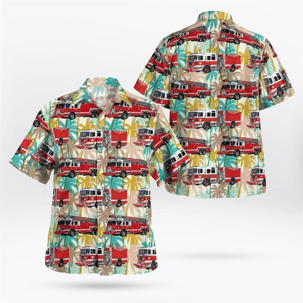 Cherry Hill Fire Department New Jersey Fleet Hawaiian Shirt - Gifts For Firefighters In New Jersey