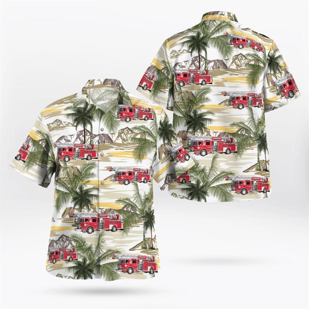 Chestnut Ridge New York South Spring Valley Fire District Hugh Gassner Fire Co Hawaiian Shirt - Gifts For Firefighters In New York