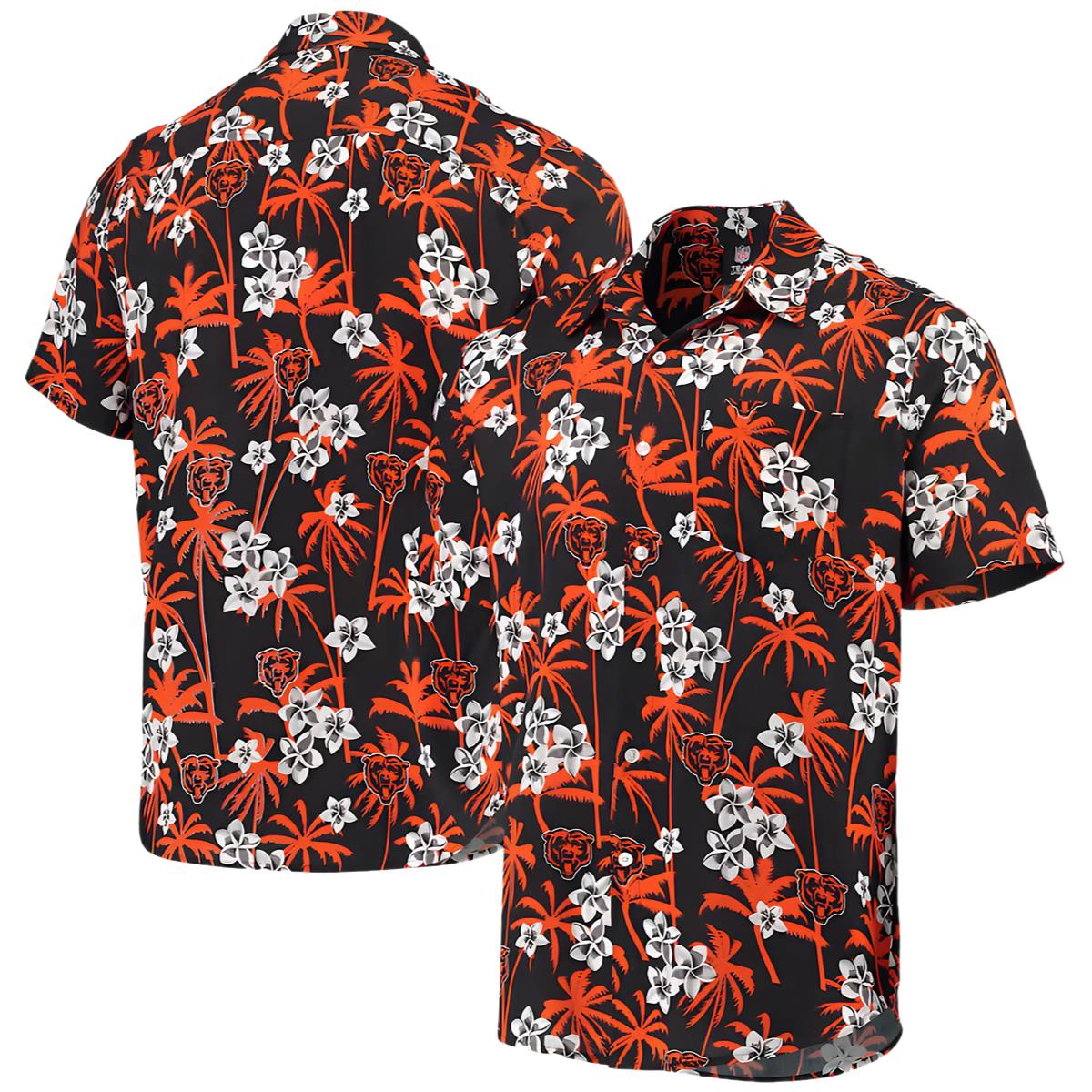 Chicago Bears Hawaiian Shirt Nfl Floral Pattern
