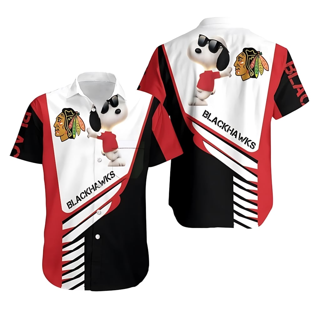 Chicago Blackhawks Snoopy Vibes Hawaiian Shirt