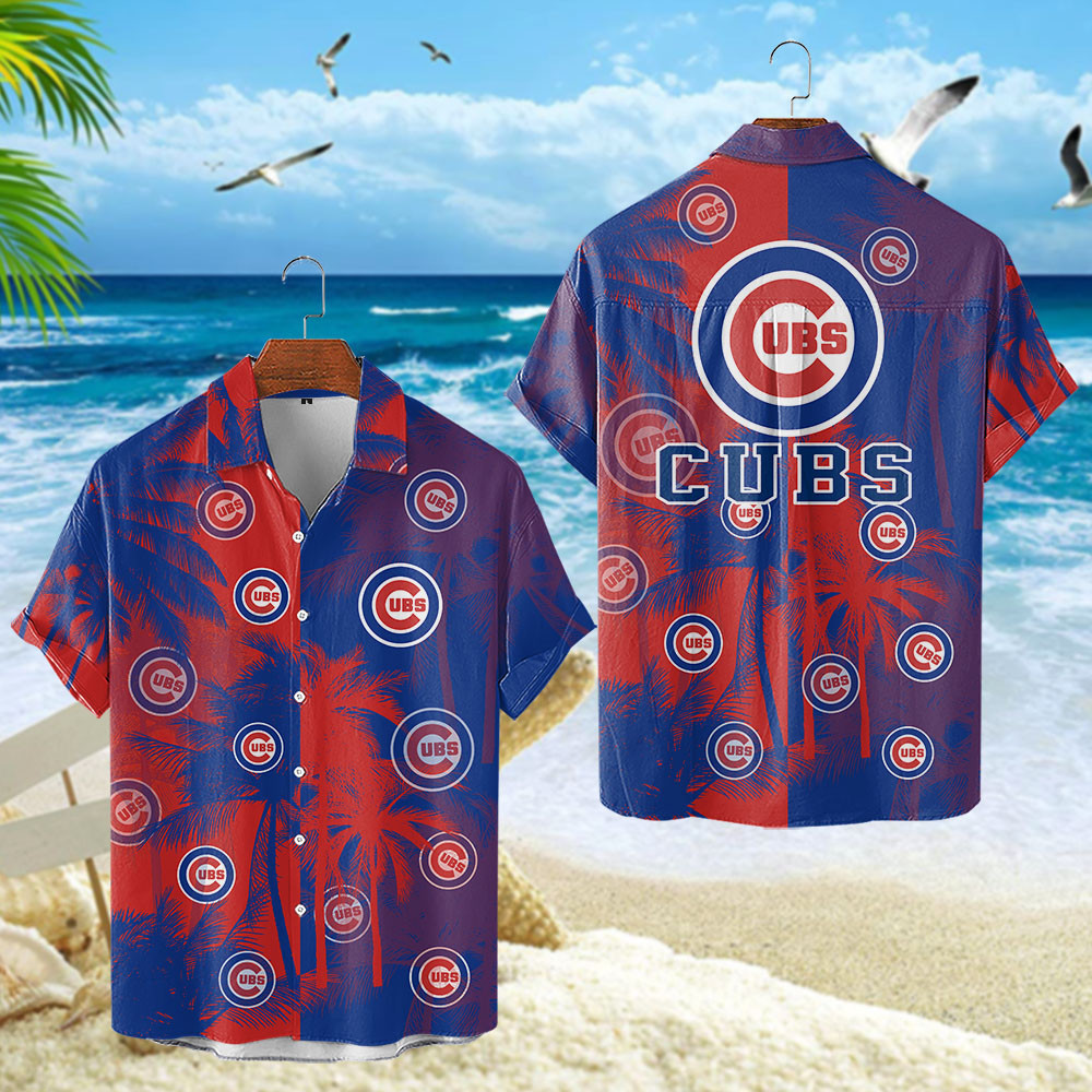 Chicago Cubs Tropical Sunset Hawaiian Shirt