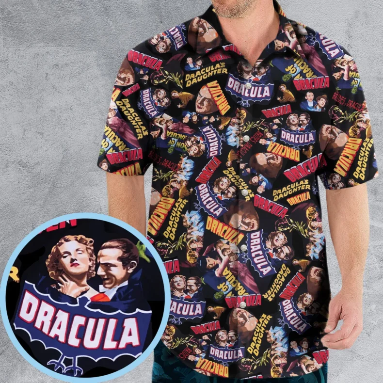 Classic Horror Films Hawaiian Shirt