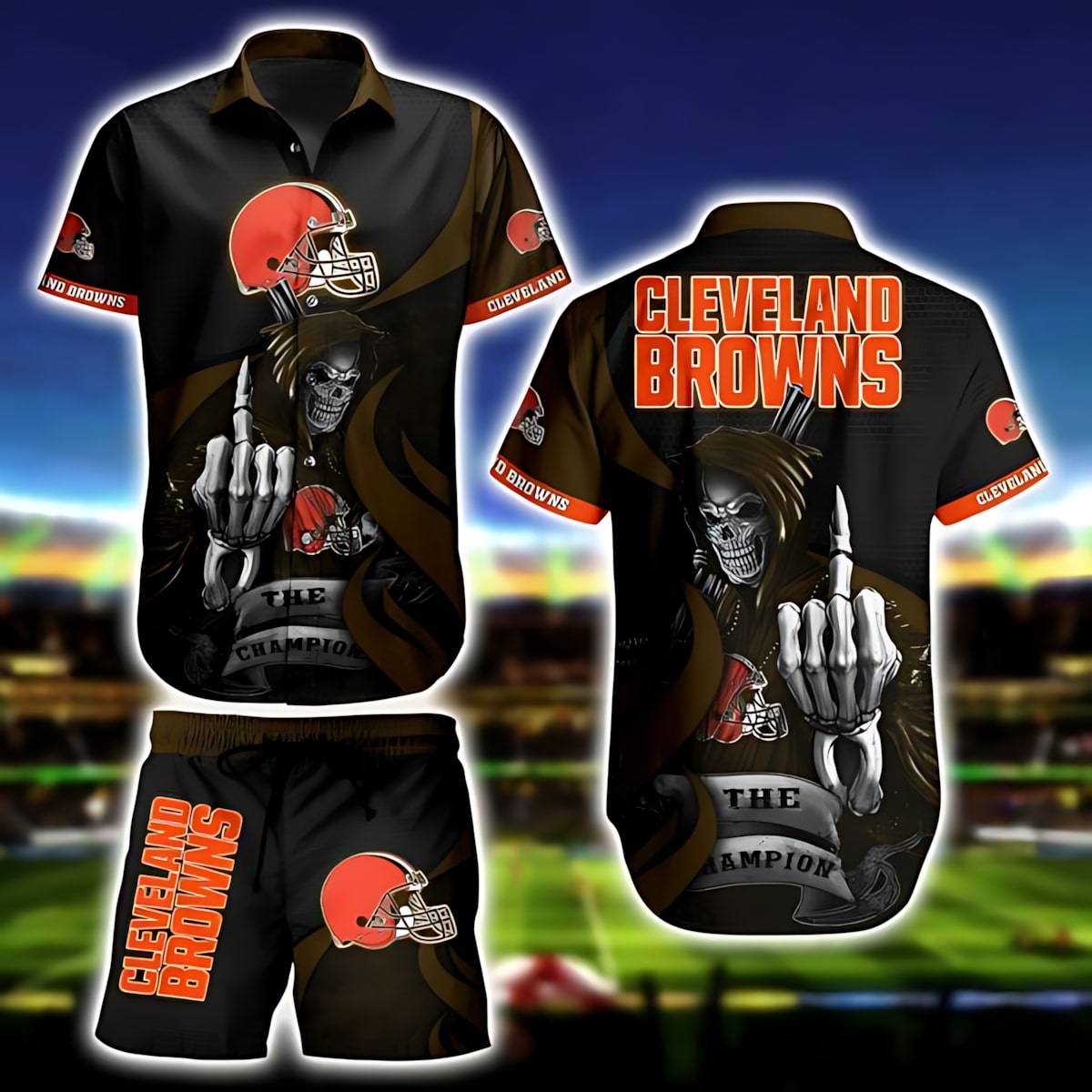 Cleveland Browns Champion's Edge Hawaiian Shirt