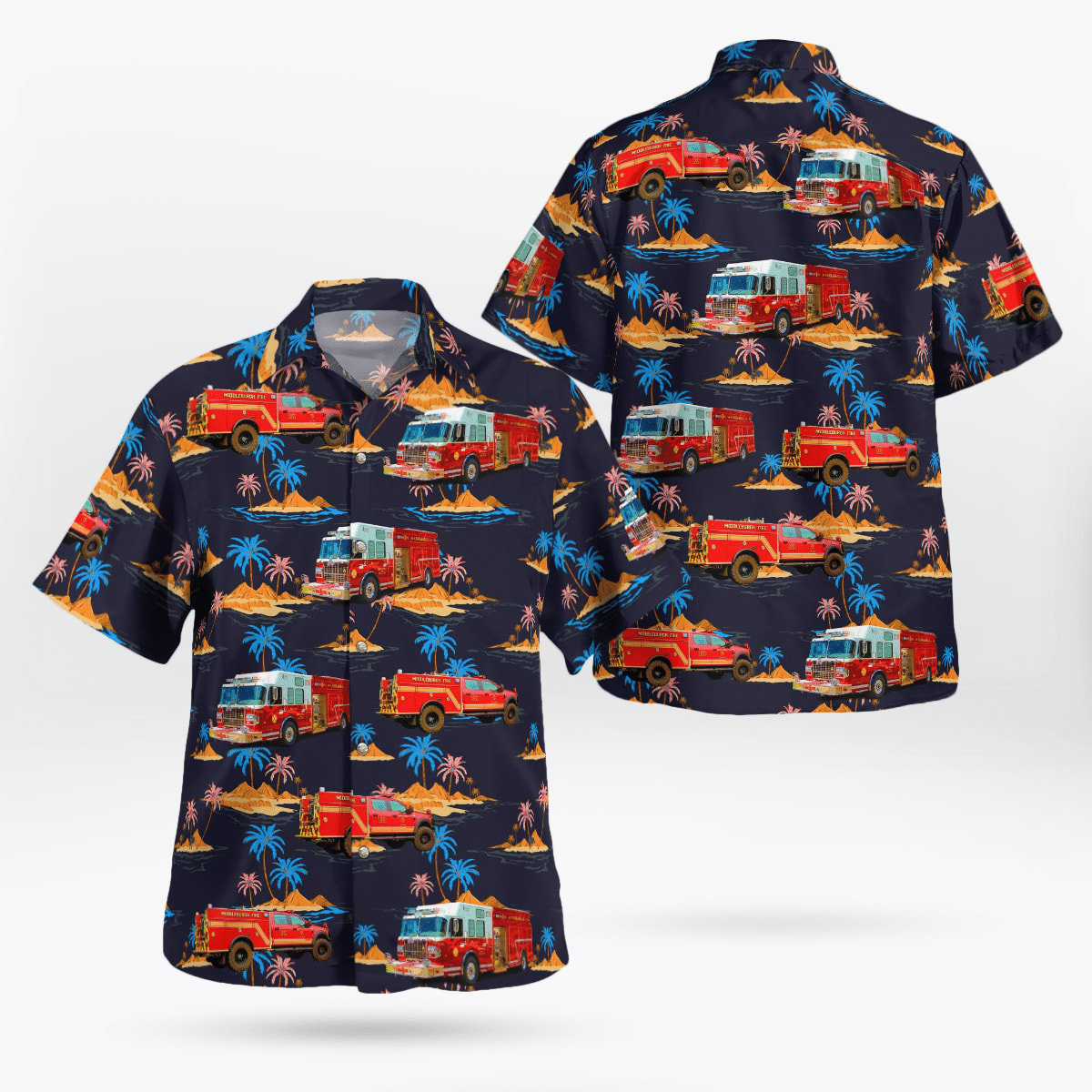 Cobleskill, NY, Cobleskill Fire Department Hawaiian Shirt - Gifts For Firefighters In Cobleskill, NY