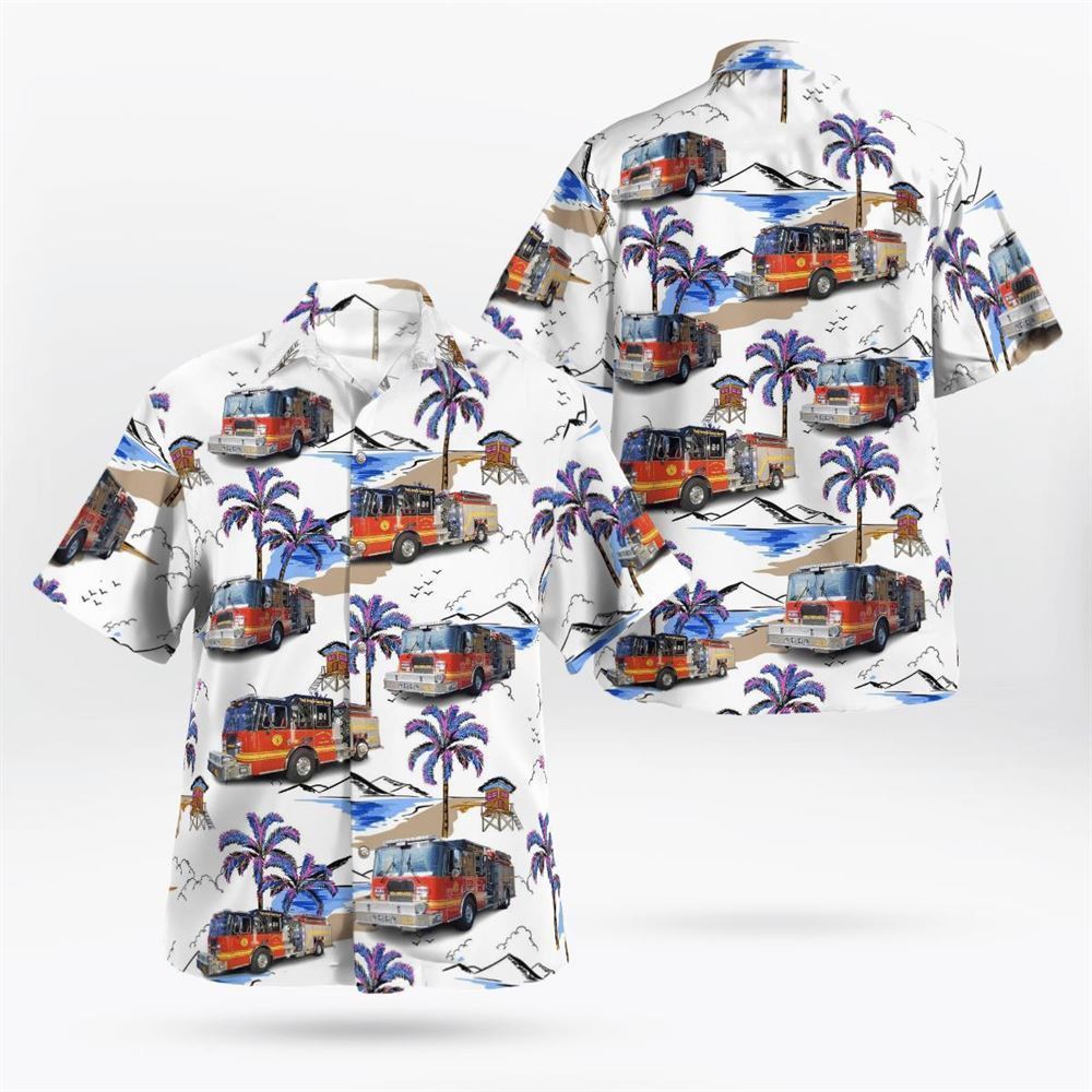Collings Lakes Fire Dept, Collings Lakes, NJ Hawaiian Shirt - Gifts For Firefighters In Collings Lakes, NJ