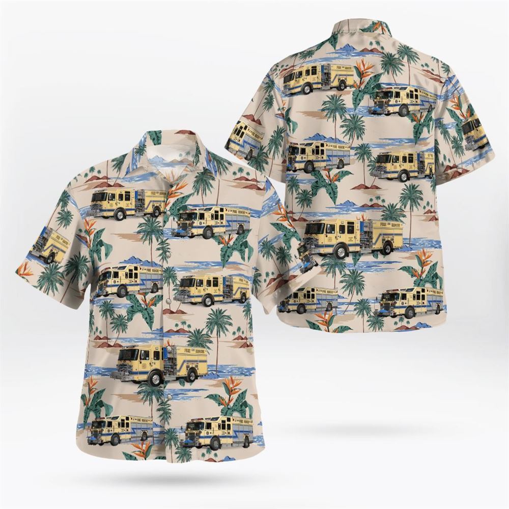 Colonia New Jersey Colonia Fire Department Hawaiian Shirt - Gifts For Firefighters In New Jersey