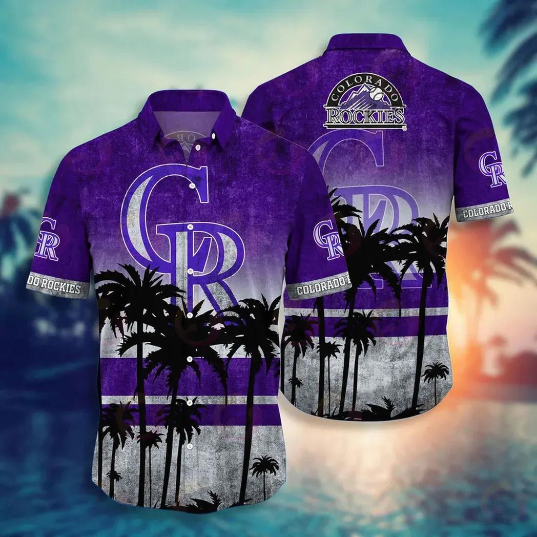 Colorado Rockies MLB Aloha Hawaiian Shirt 1, MLB Hawaiian Shirt