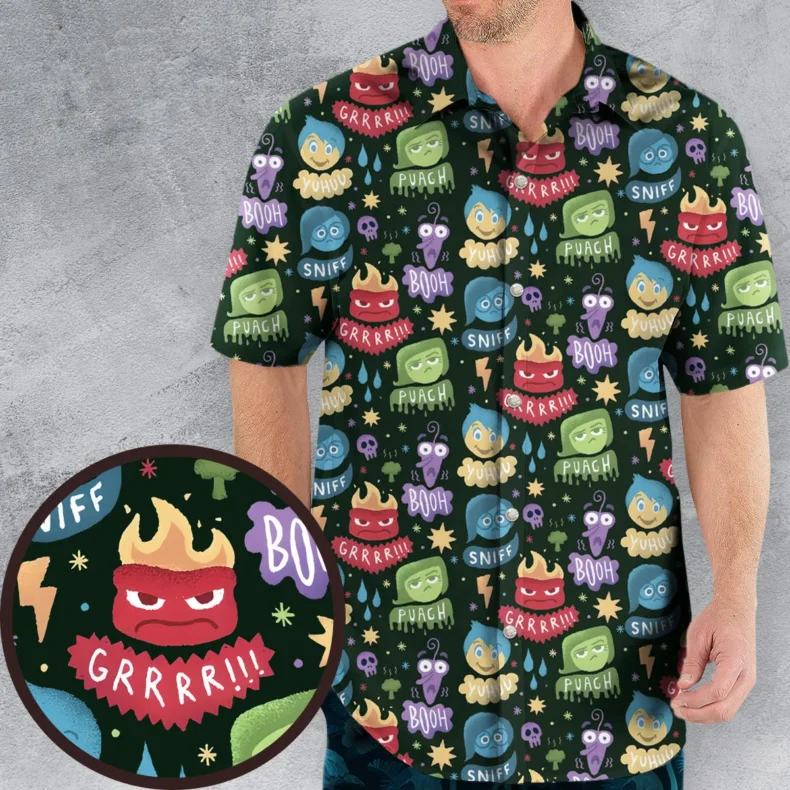 Colourful Mind Inside Out Hawaiian Shirt