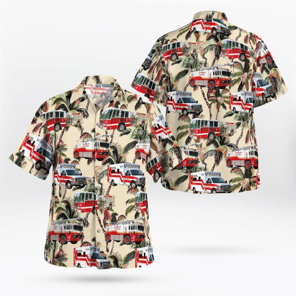 Concord, New Hampshire, New Hampshire Fire Academy Hawaiian Shirt - Gifts For Firefighters In Concord, NH