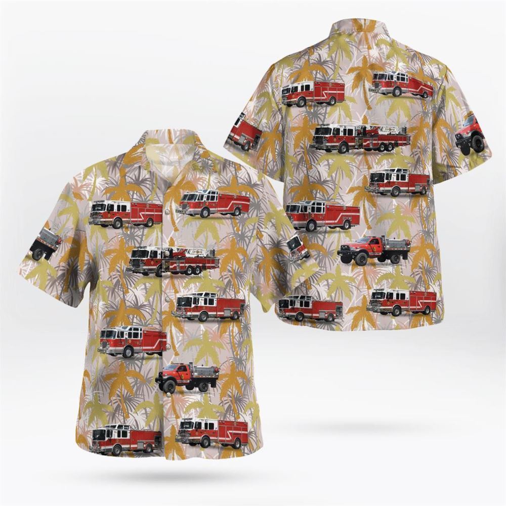 Congers Fire Department Alert Hook Ladder & Engine Company Hawaiian Shirt - Beachwear Gifts For Firefighters In New York