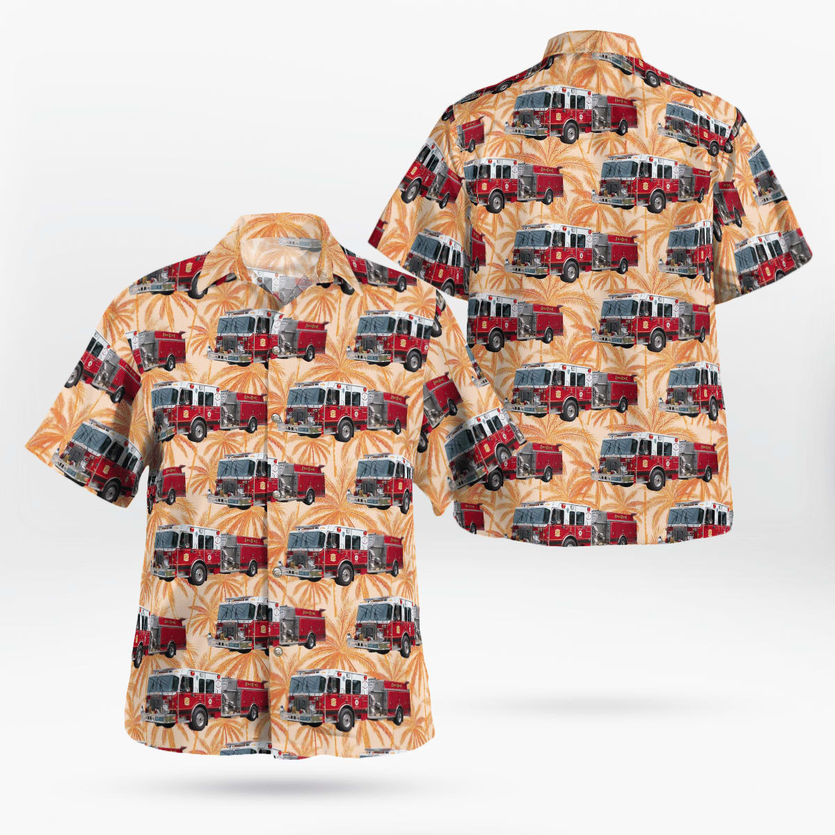 Cooperstown New York Hartwick Fire Department Company Hawaiian Shirt - Gifts For Firefighters In New York