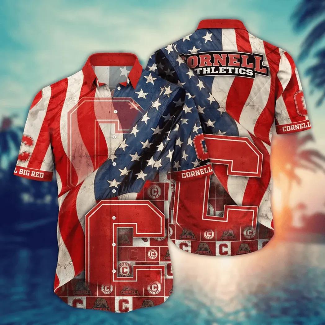 Cornell Big Red NCAA Flower Aloha Hawaiian Shirt 11, NCAA Hawaiian Shirt