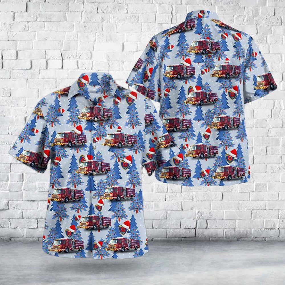 Crosby, Texas, Crosby Volunteer Fire Department Christmas Hawaiian Shirt, Texas Hawaii Shirt, Texas Shirt