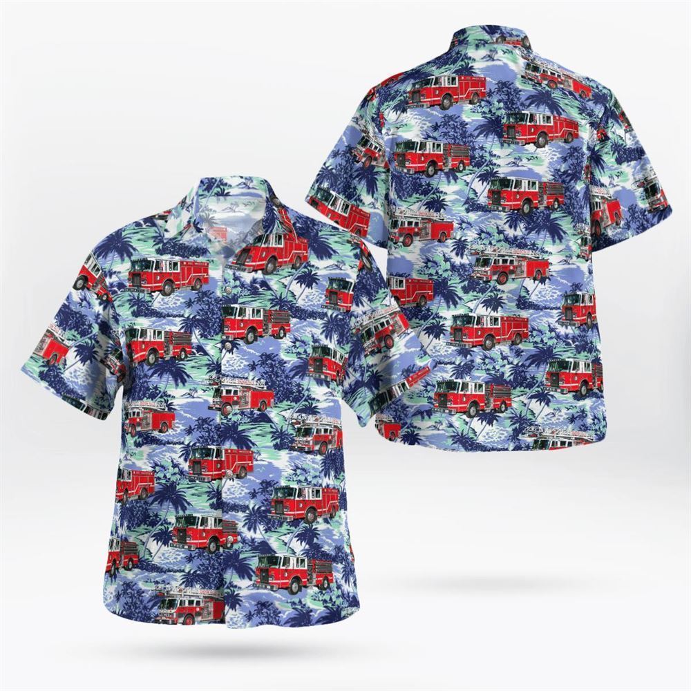 Croton Falls, New York, Croton Falls Fire Department Hawaiian Shirt - Gifts For Firefighters In Croton Falls, NY
