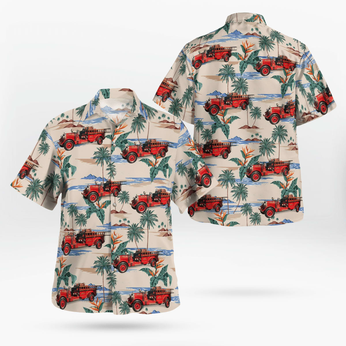 Croton Falls New York Croton Falls Fire Department Hawaiian Shirt - Gifts For Firefighters In New York