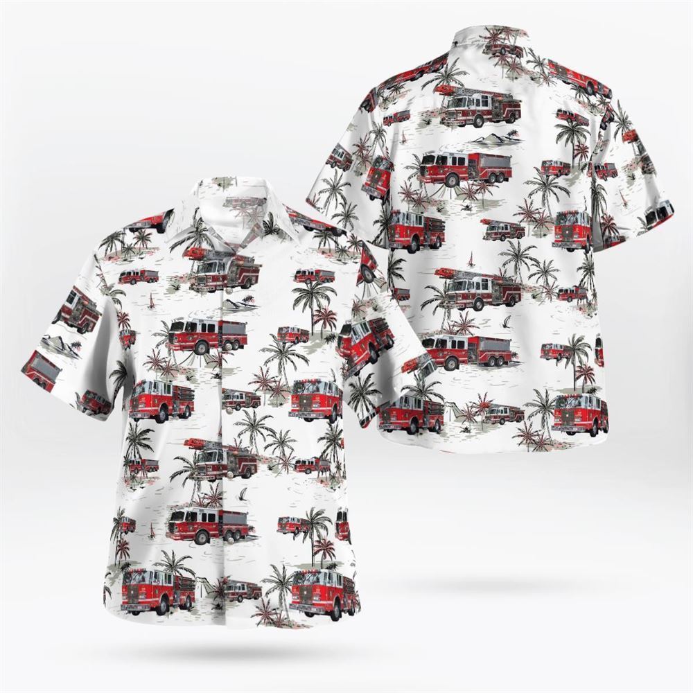 Croton Falls, Westchester County, NY, Croton Falls FD Hawaiian Shirt - Gifts For Firefighters In Westchester County, NY