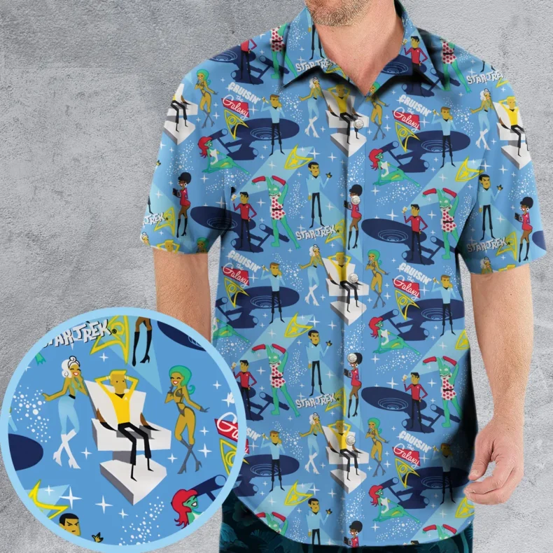 Cruisin' The Galaxy Star Trek Hawaiian Shirt