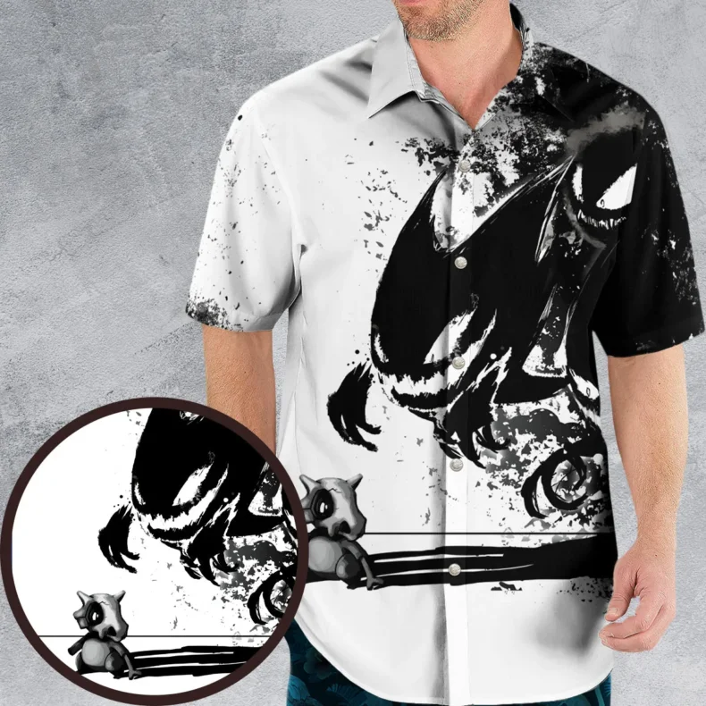 Cubone and the Ghosts Hawaiian Shirt