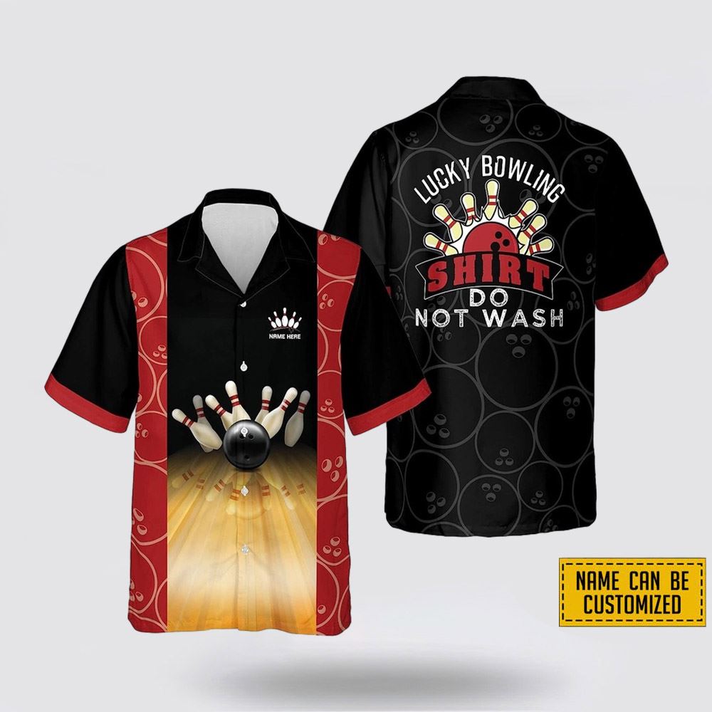Custom Name Lucky Bowling Shirt Do Not Wash Bowling Hawaiin Shirt - Gift For Bowling Enthusiasts