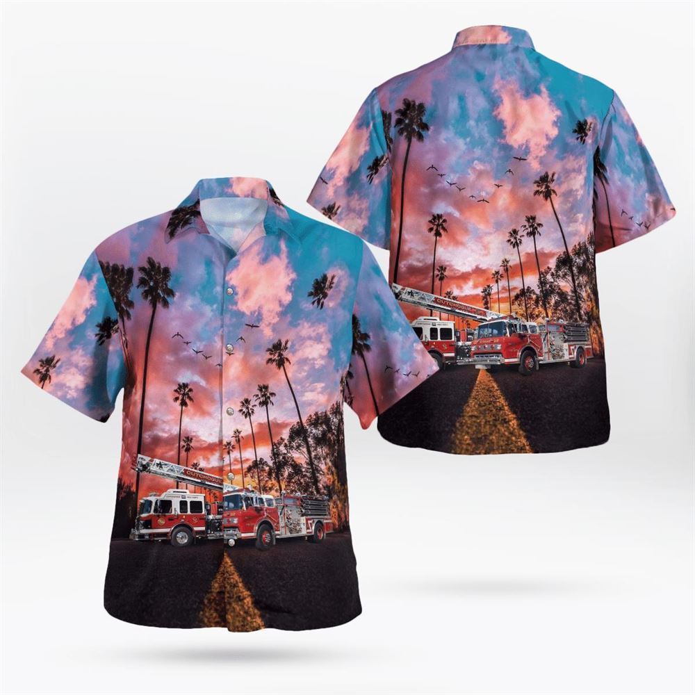 Cutchogue, New York, Cutchogue Fire Department Hawaiian Shirt - Gifts For Firefighters In Cutchogue, NY