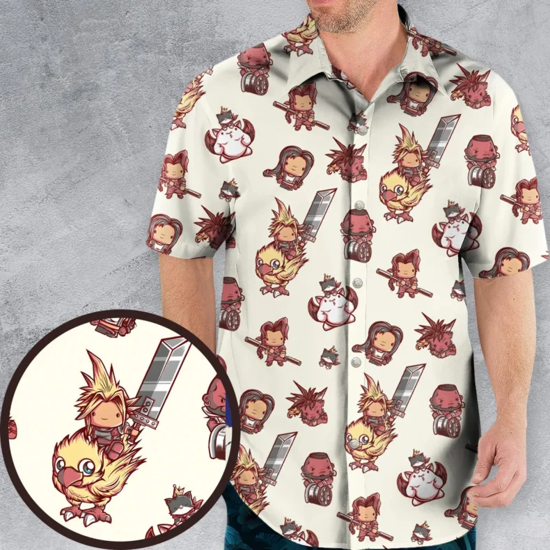 Cute Fantasy Final Fantasy Hawaiian Shirt