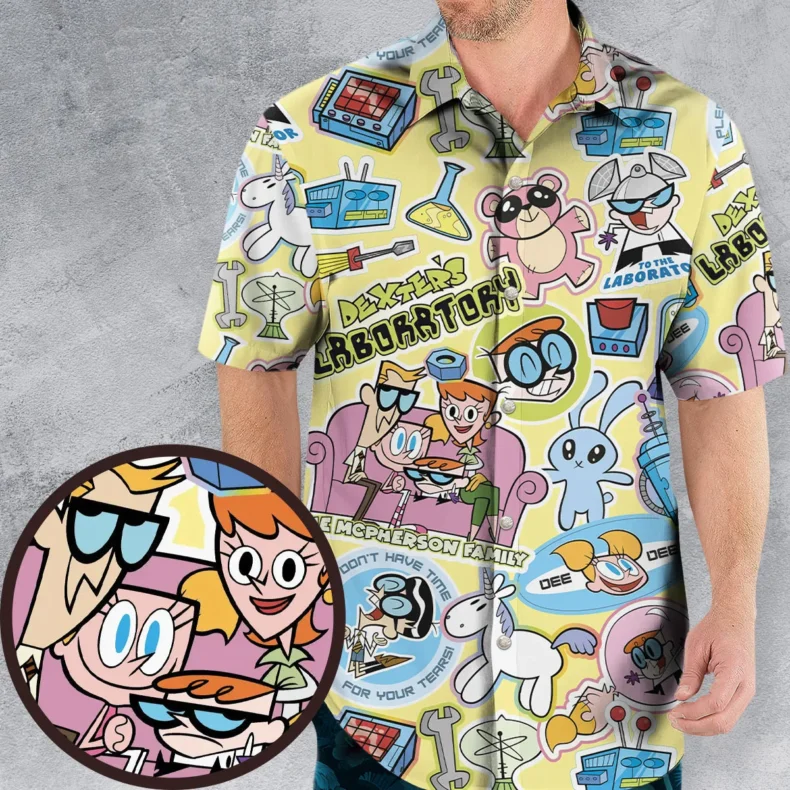 Dee Dee Mandark Dexter's Laboratory Funny Hawaiian Shirt