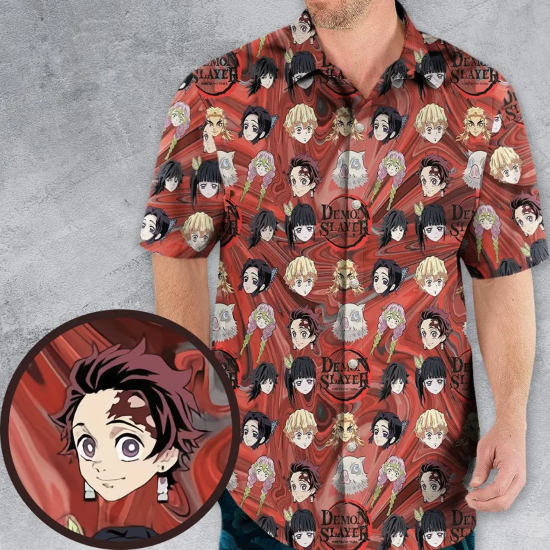 Demon Slayers Anime Characters Hawaiian Shirt