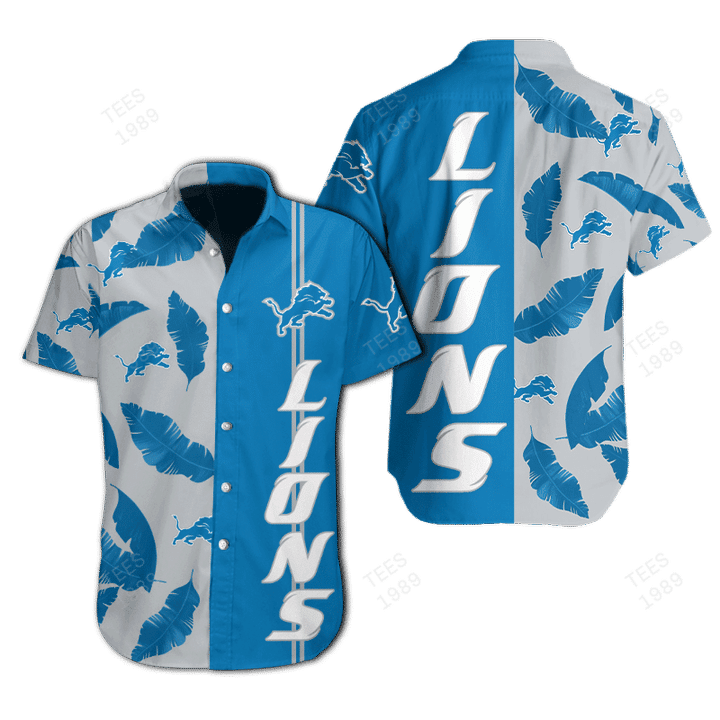 Detroit Lions Feather Breeze Hawaiian Shirt