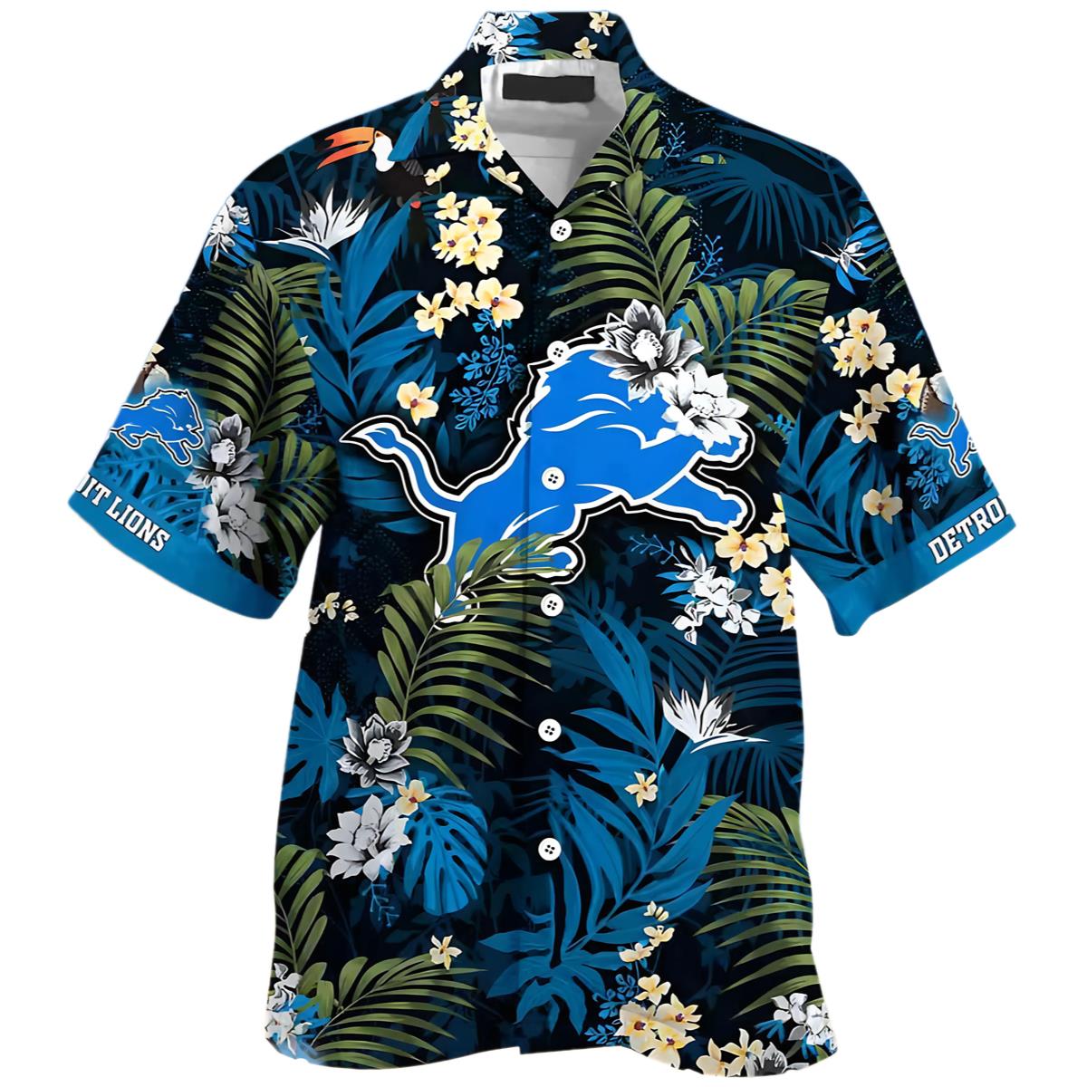 Detroit Lions NFL Summer Beach Hawaiian Shirt