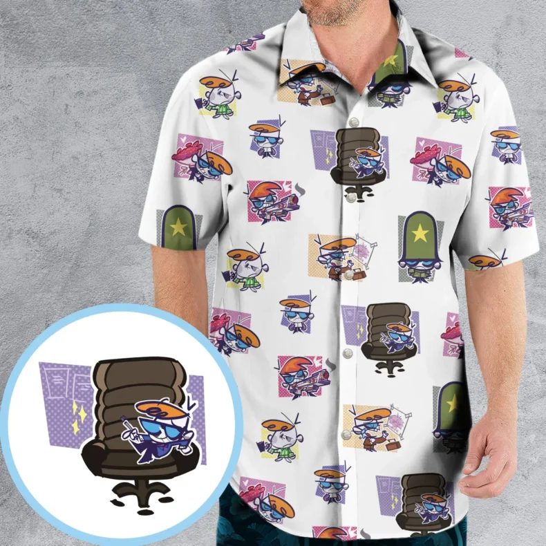 Dexter's Laboratory Characters Hawaiian Shirt