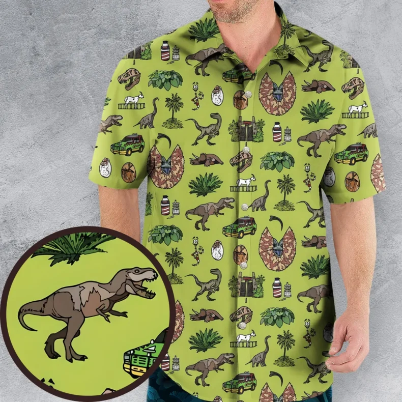 Dino Swag Jurassic Park Hawaiian Shirt
