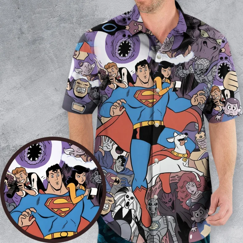 Dive Into Anything Superman Hawaiian Shirt