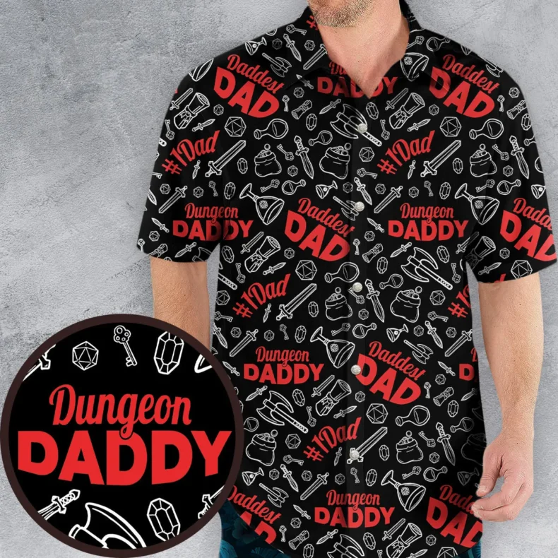 Dungeon Daddy DND Hawaiian Shirt