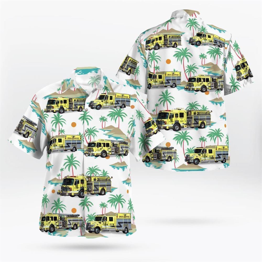 East Rockaway Fire Department Hawaiian Shirt - Gifts For Firefighters In New York