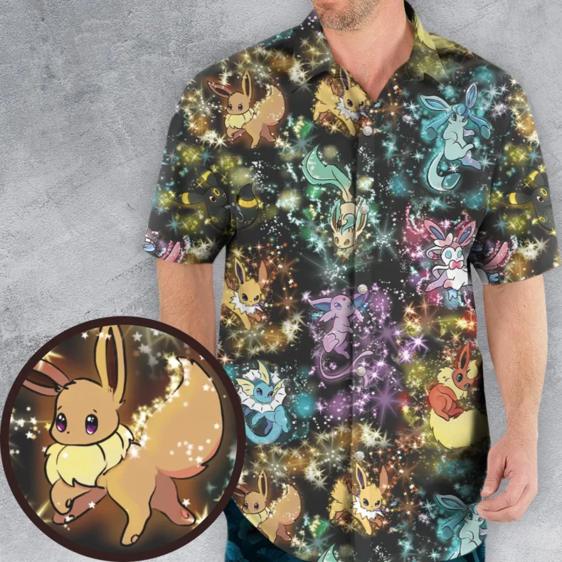 Eevee Evolution in the Galaxy Hawaiian Shirt