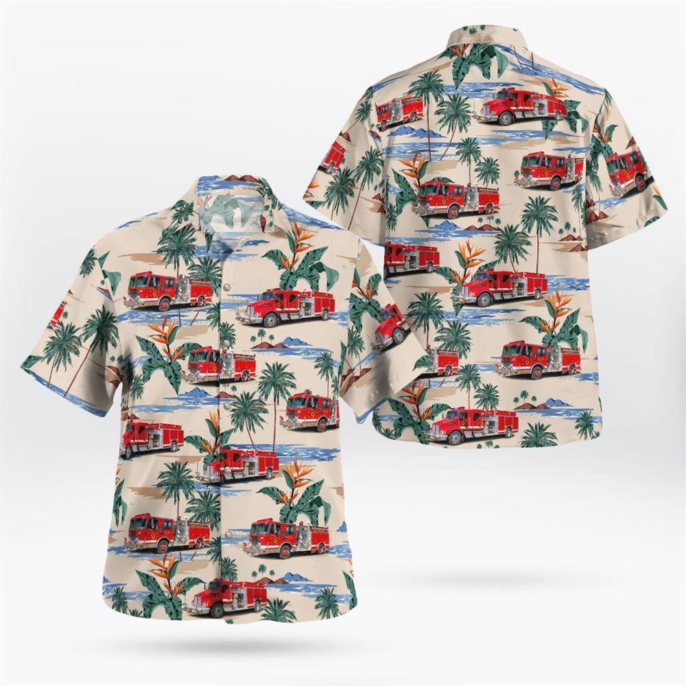 Egg Harbor City, New Jersey, Mullica Township Fire Department No 16 Weekstown Volunteer Fire Company No. 3 Hawaiian Shirt - Gifts For Firefighters